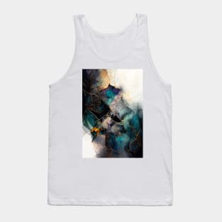 Rainbow Mosaic - Abstract Alcohol Ink Resin Art Tank Top